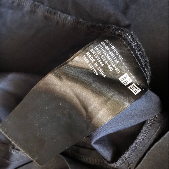 Uniqlo Cotton Mini Dress with Pockets in Navy Women’s Size S - Picture 9 of 11